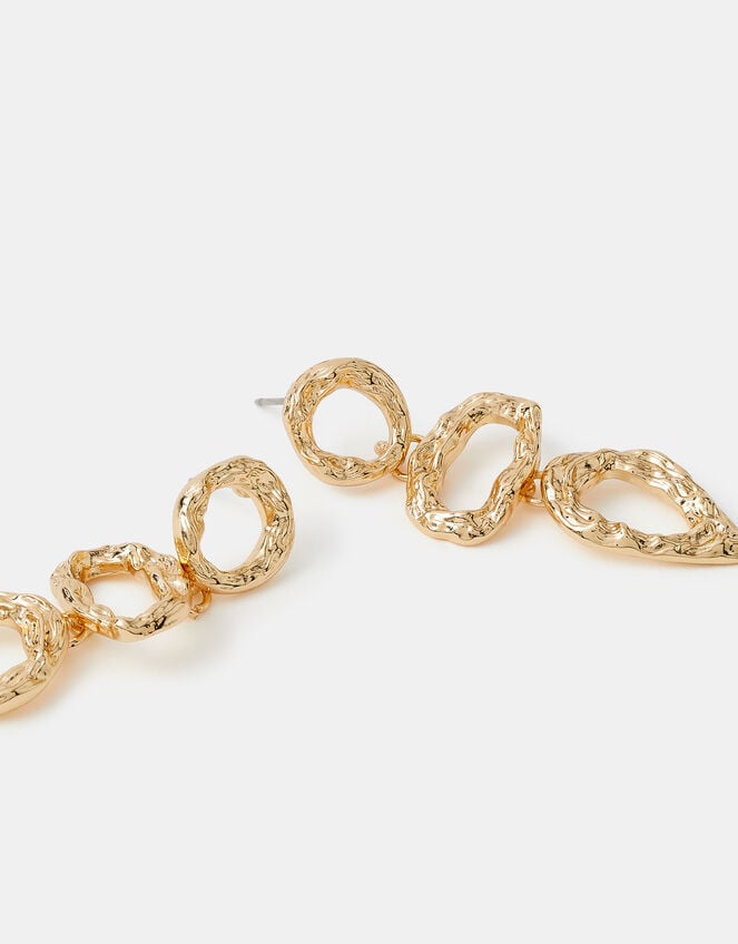 Triple Molten Drop Earrings, , large