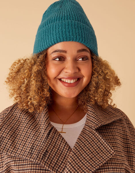 Soho Soft Beanie Hat, Teal (TEAL), large