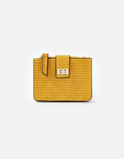 Twist Lock Reptile Cardholder, Yellow (OCHRE), large