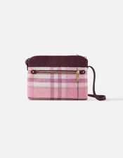 Slim Check Cross-Body Bag, , large