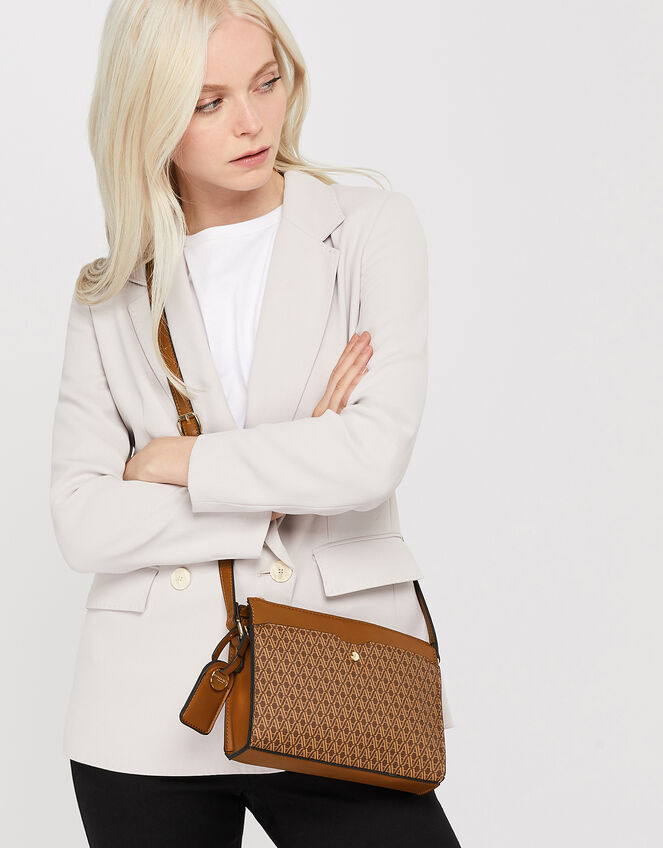 Charlie Monogram Cross Body Bag, , large