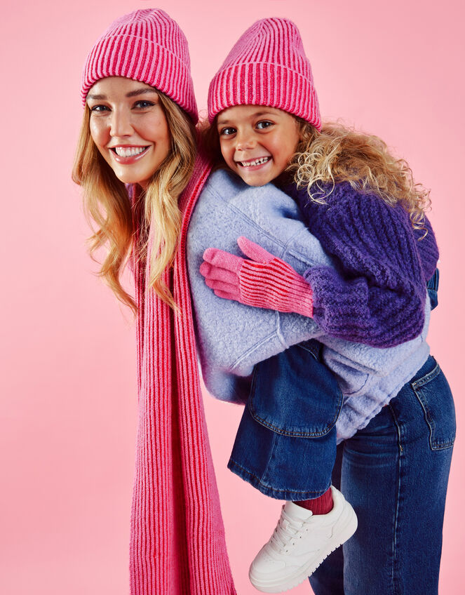 Girls Hat and Gloves Set Pink Girls Hats, Gloves & Scarves