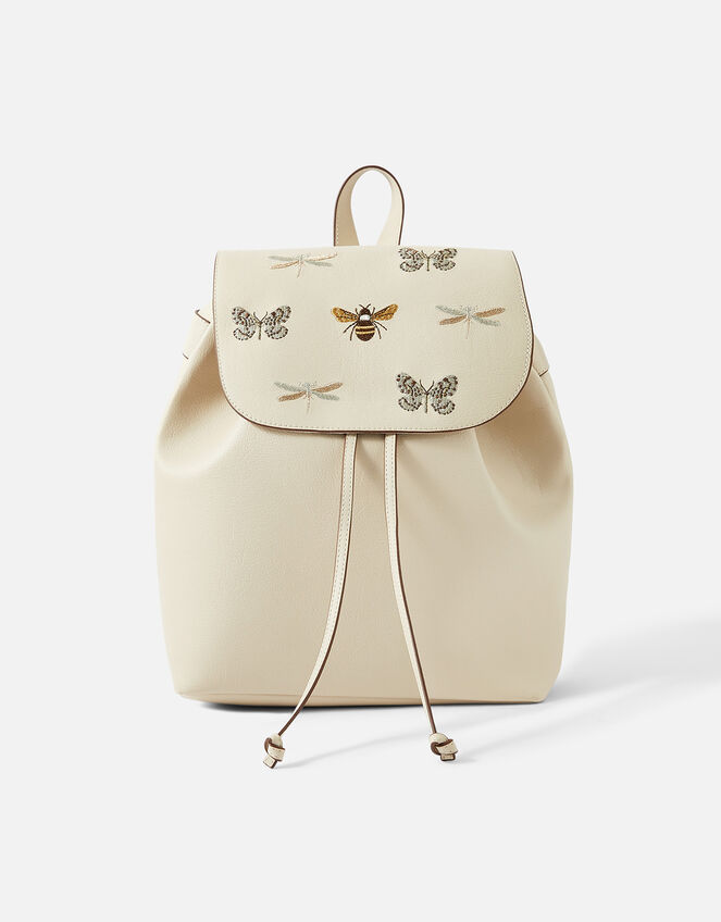 Embroidered Insects Backpack, , large