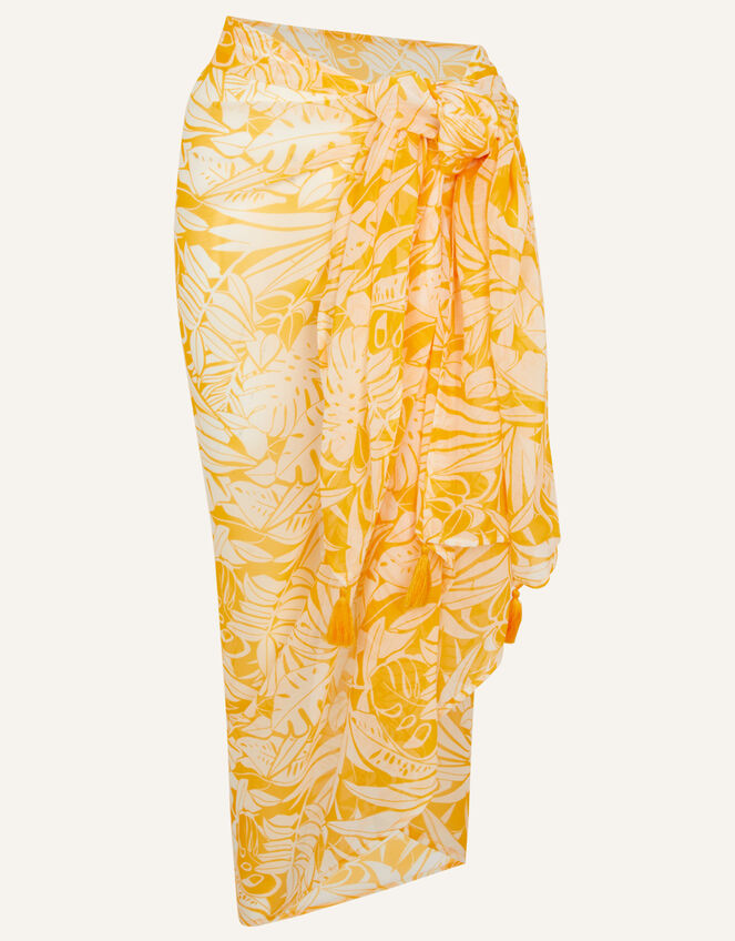 Leaf Print Sarong, , large