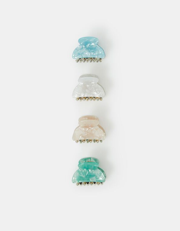 4-Pack Small Resin Claw Clip, , large