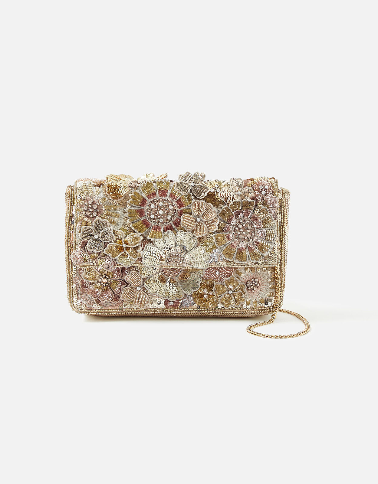3D Floral Clutch Bag
