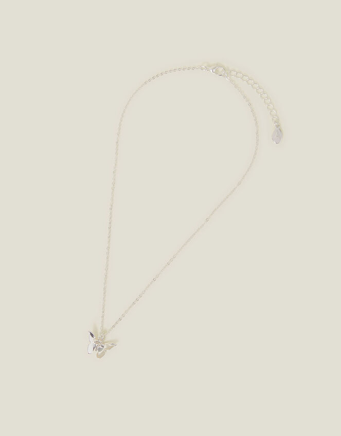 Solid Butterfly Pendant Necklace, , large