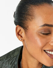Sterling Silver Mixed Stud Set of Three, , large