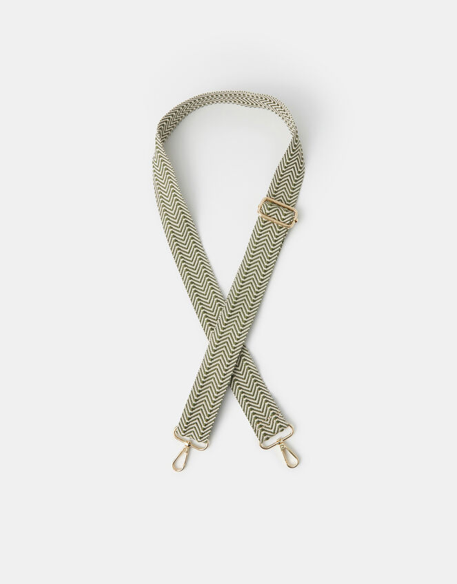 Small Chevron Webbing Bag Strap, , large