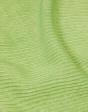 Lightweight Pleated Scarf, Green (GREEN), large