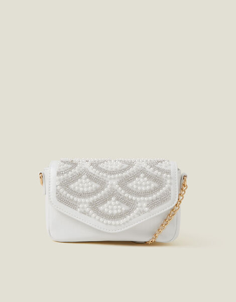 Girls Pearl Fan Mini Bag, , large