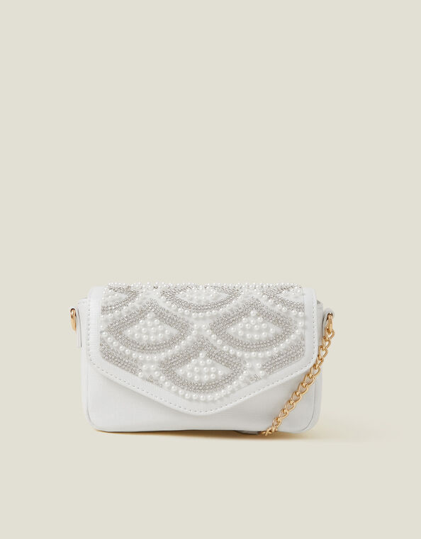 Girls Pearl Fan Mini Bag, , large
