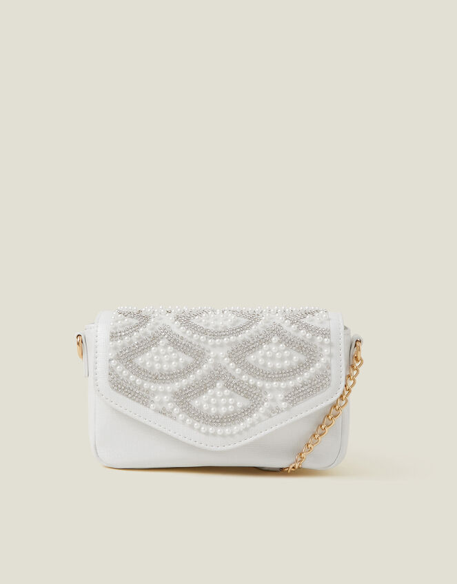 Girls Pearl Fan Mini Bag, , large