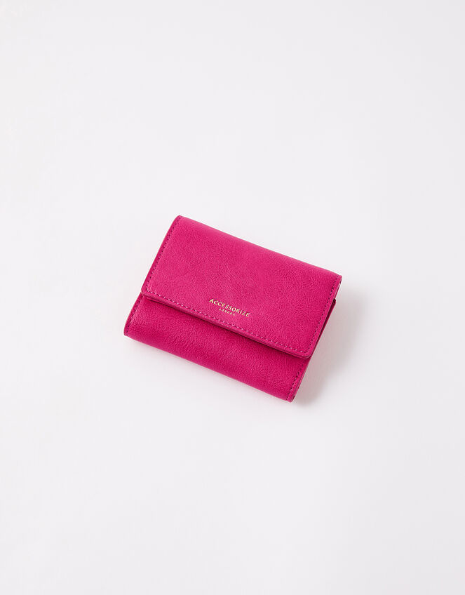 Reptile Tri-Fold Wallet, Pink (FUCHSIA), large