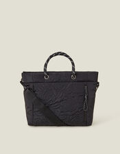 Floral Quilted Hand Bag, , large