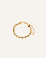 Stainless Steel Twisted Chain Bracelet, , large