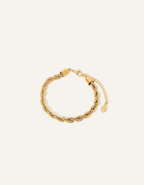 Stainless Steel Twisted Chain Bracelet, , large