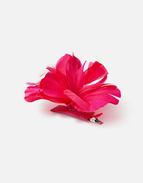 Abigail Flower Hair Clip Pink, Pink (FUCHSIA), large