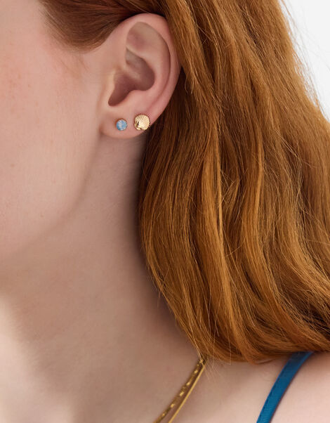 10-Pack Vacay Vibes Stud Earrings, , large