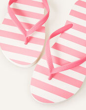 Stripe Flip Flops , Pink (PINK), large