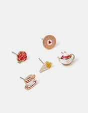 5-Pack London Food Stud Earrings, , large