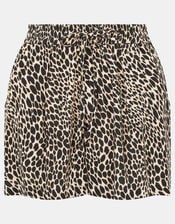 Leopard Print Shorts, Leopard (LEOPARD), large