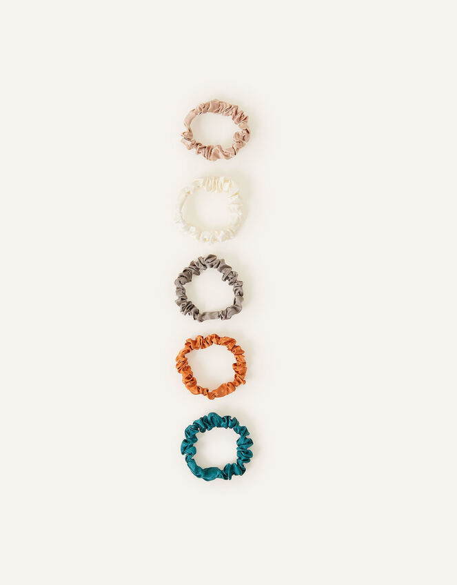 Scrunchies in Pure Silk 5 Pack, , large