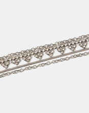 Diamanté Mix Chain Bracelet, , large