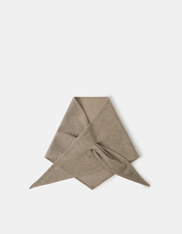 Large Knitted Triangle Scarf, , large