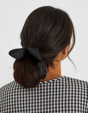 Flower Satin Hair Scrunchie, , large