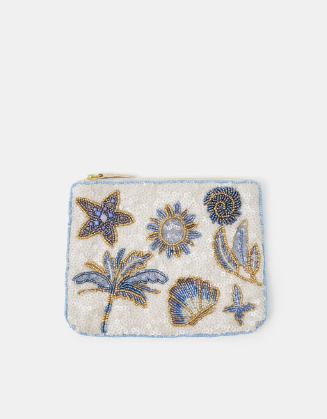 Beach Sequin Pouch, , large