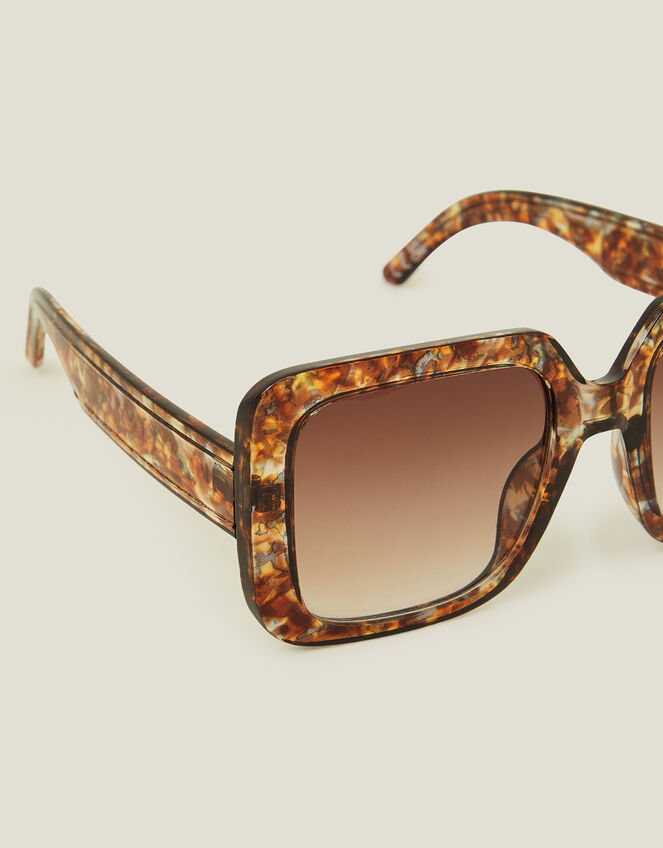 Oversized Square Crystal Sunglasses, , large
