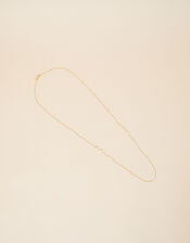 Gold-Plated Pearl Long Necklace, , large
