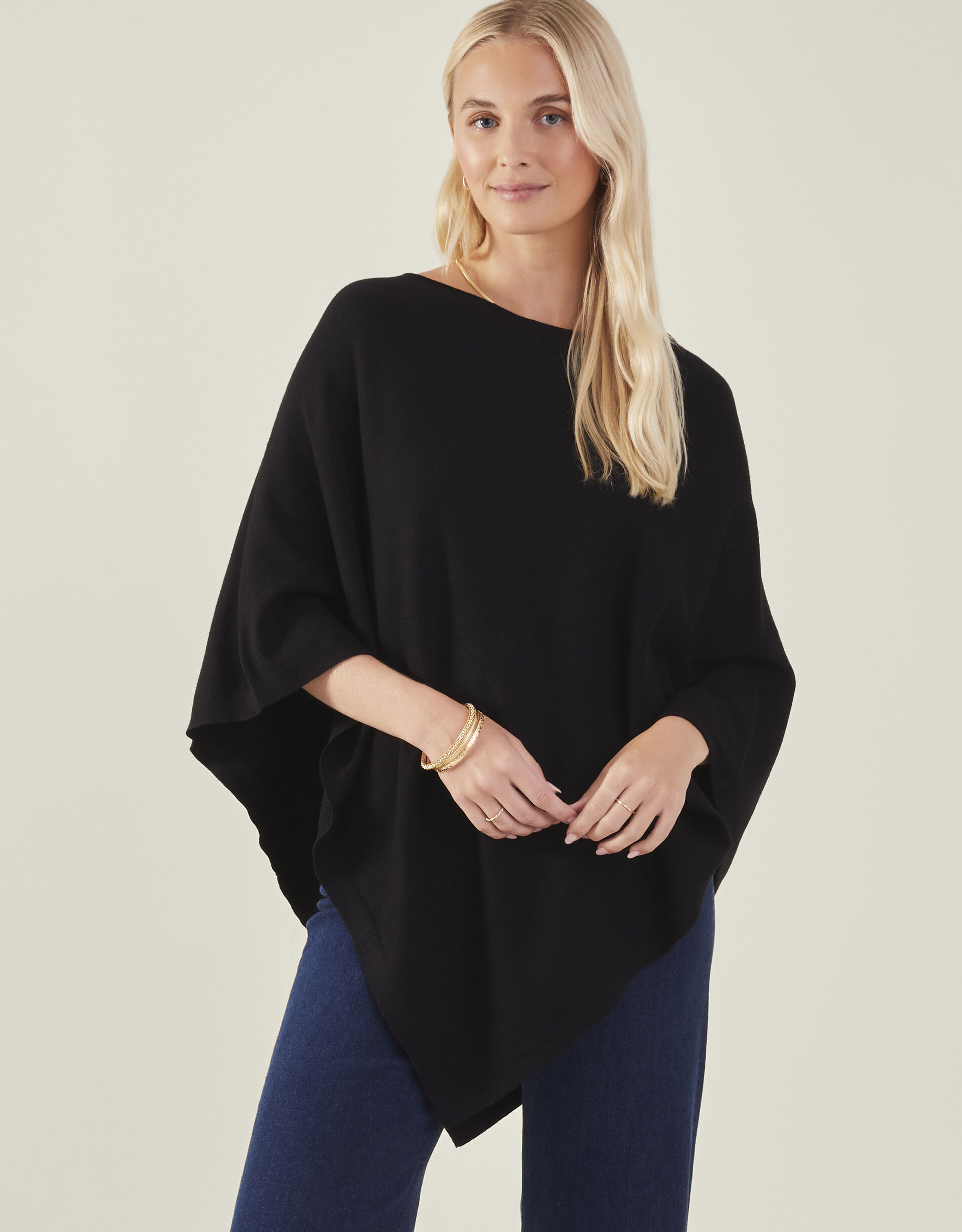 Knit Poncho | Scarves | Accessorize UK