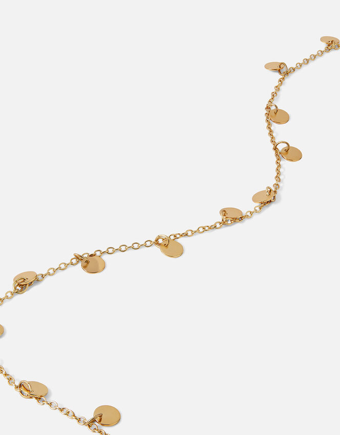 Single Disc Drop Belly Chain, Gold (GOLD), large