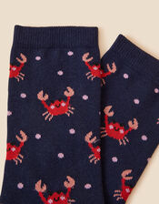 All-Over Crab Print Socks, , large