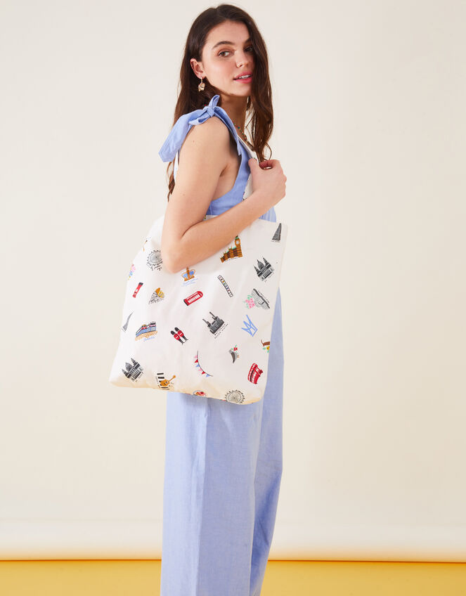 London Print Shopper Bag, , large