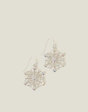 Sparkle Snowflake Drop Earrings, , large