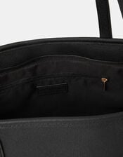 Plain Tote Bag, Black (BLACK), large