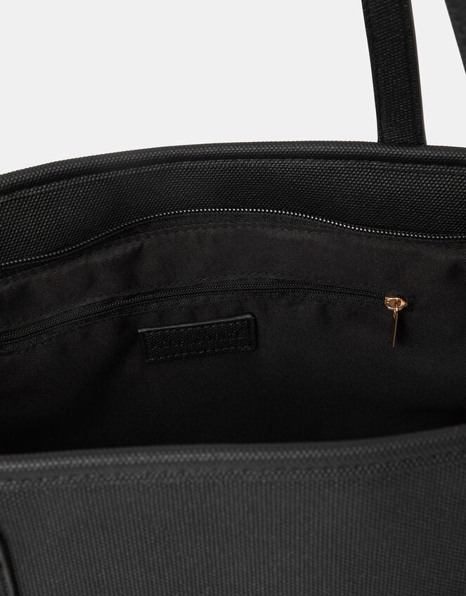 Plain Tote Bag, Black (BLACK), large