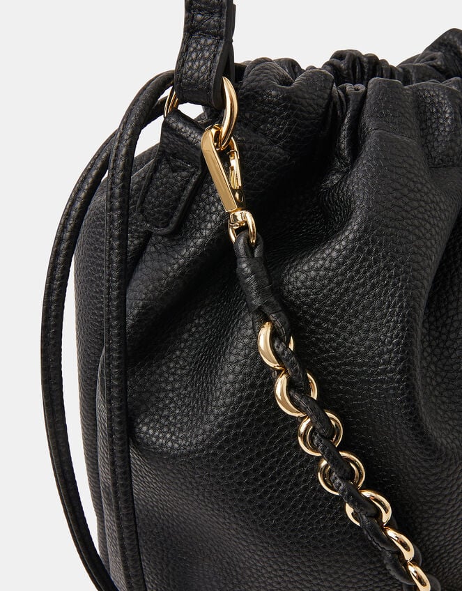 Large Drawstring Shoulder Bag, , large
