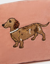 Sausage Dog Velvet Pouch, , large