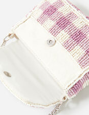 Gingham Mini Purse, Purple (LILAC), large