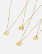 14ct Gold-Plated Constellation Zodiac Pendant Necklace, Gold (GOLD), large
