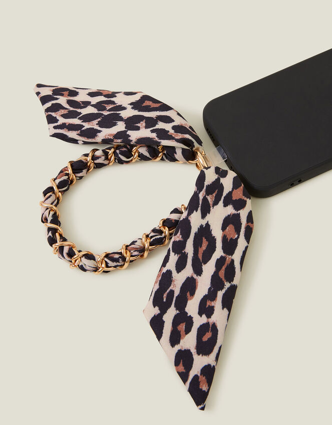 Leopard Print Phone Wrist Strap, , large