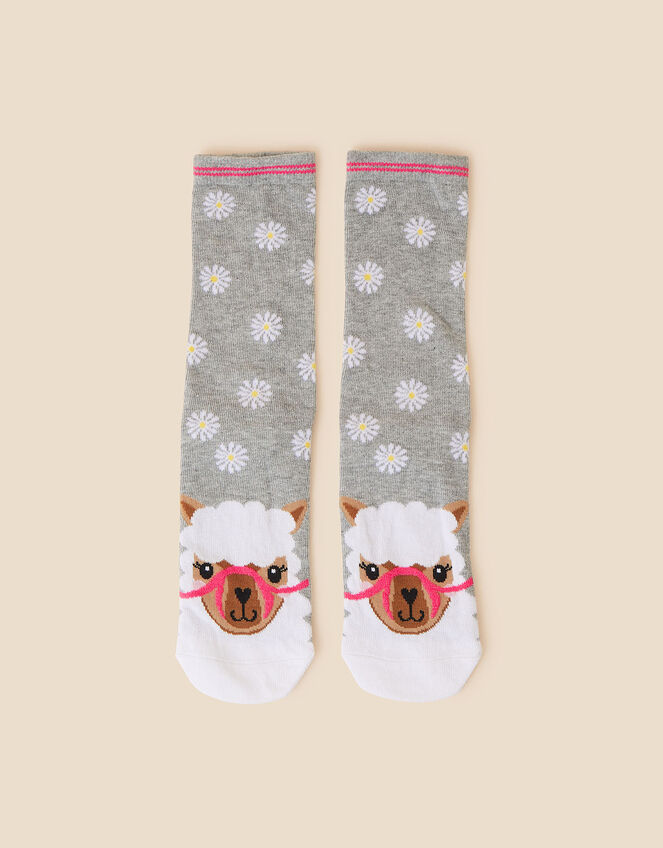 Llama Face Socks, , large