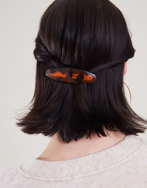 Tortoiseshell Barrette Clip, , large