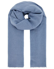 Wells Blanket Scarf Light Blue, , large