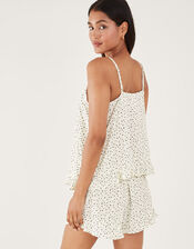 Ditsy Print Short Pyjama Set, Ivory (IVORY), large