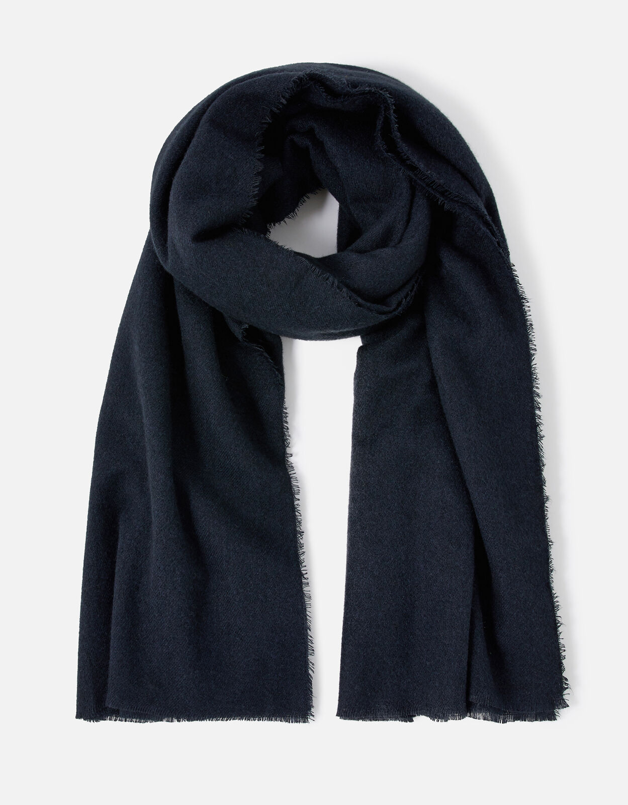Plain Super Soft Blanket Scarf Navy Blanket scarves Accessorize UK